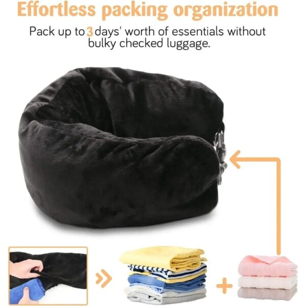 Travel Neck Pillow with Hidden Storage - Image 6